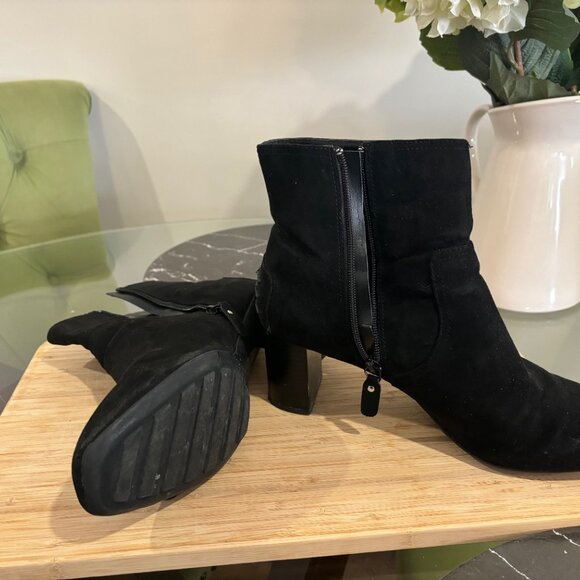 Black Velvet Boots - Picture 3 of 4